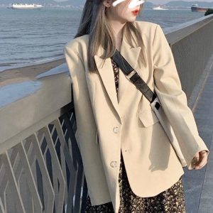 White Petite Suit Jacket for Women, Casual Short Blazer, High-End Design, 2025 Spring Autumn Trend, Chic Niche Style