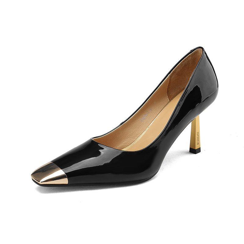 White Soft Leather High Heels for Women - Trendy Small Stiletto Pointed Mid-Heel Shoes, Italian Style, Elegant Footwear