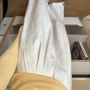 White Wide-Leg Pants for Women - 2025 New Style Loose High-Waisted Plus Size Slimming BF Fashion