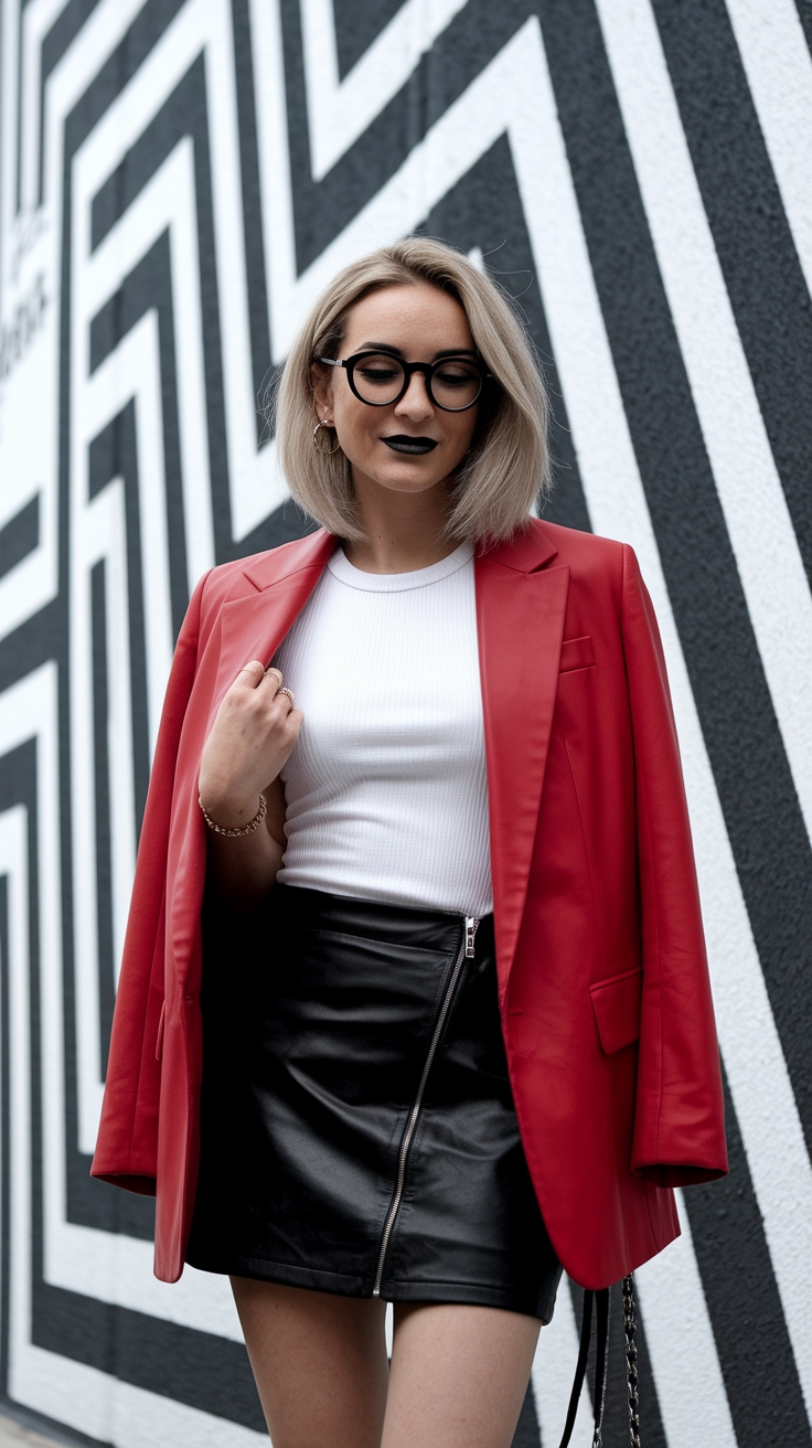 White Red Black Outfit: Chic Color Combinations outfit idea