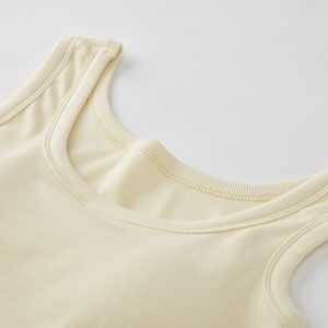 Wide Strap Tank Top with Chest Pads for Women - 2025 Spring/Summer Camisole - Perfect for Layering & Early Spring Outfits