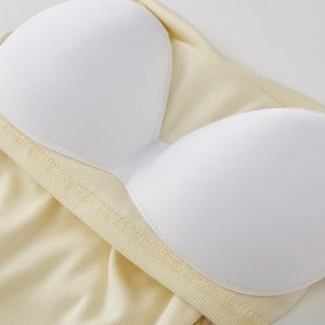 Wide Strap Tank Top with Chest Pads for Women - 2025 Spring/Summer Camisole - Perfect for Layering & Early Spring Outfits