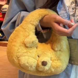 Winnie the Pooh Cartoon Large Capacity Tote Bag - Handheld, Shoulder, Crossbody, Ideal for Class and Commuting