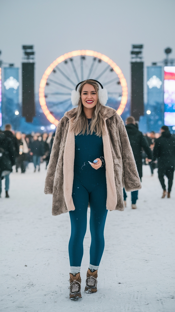 Trendy Winter Festival Outfits to Keep You Cozy outfit idea