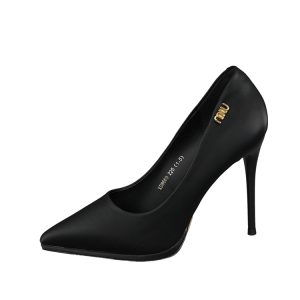 Women's 10CM Stiletto Heels - Waterproof Pointed Toe Platform Shoes for Spring & Autumn, Professional Work Style