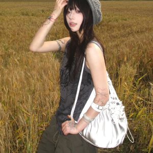 Women's American Retro Printed Punk Camisole T-Shirt - Slim Fit Sleeveless Summer Street Style Top