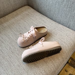 Women's Baotou Slippers - 2025 Summer Thick-Soled Genuine Leather Casual Slip-Ons for Outdoor Wear, Height-Increasing Design