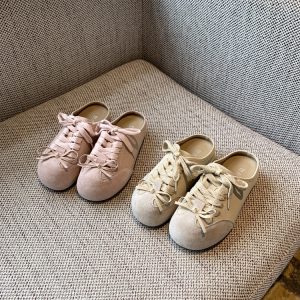 Women's Baotou Slippers - 2025 Summer Thick-Soled Genuine Leather Casual Slip-Ons for Outdoor Wear, Height-Increasing Design