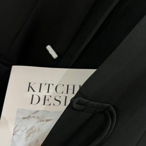 Women's Black Chinese-Style Suit Jacket, Summer Slim-Fit Blazer with Button Closure, Casual High-End Design, 2025 Fashion