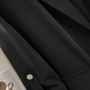 Women's Black Thin Blazer - 2025 Summer Stylish Suit in Unique Lazy Style
