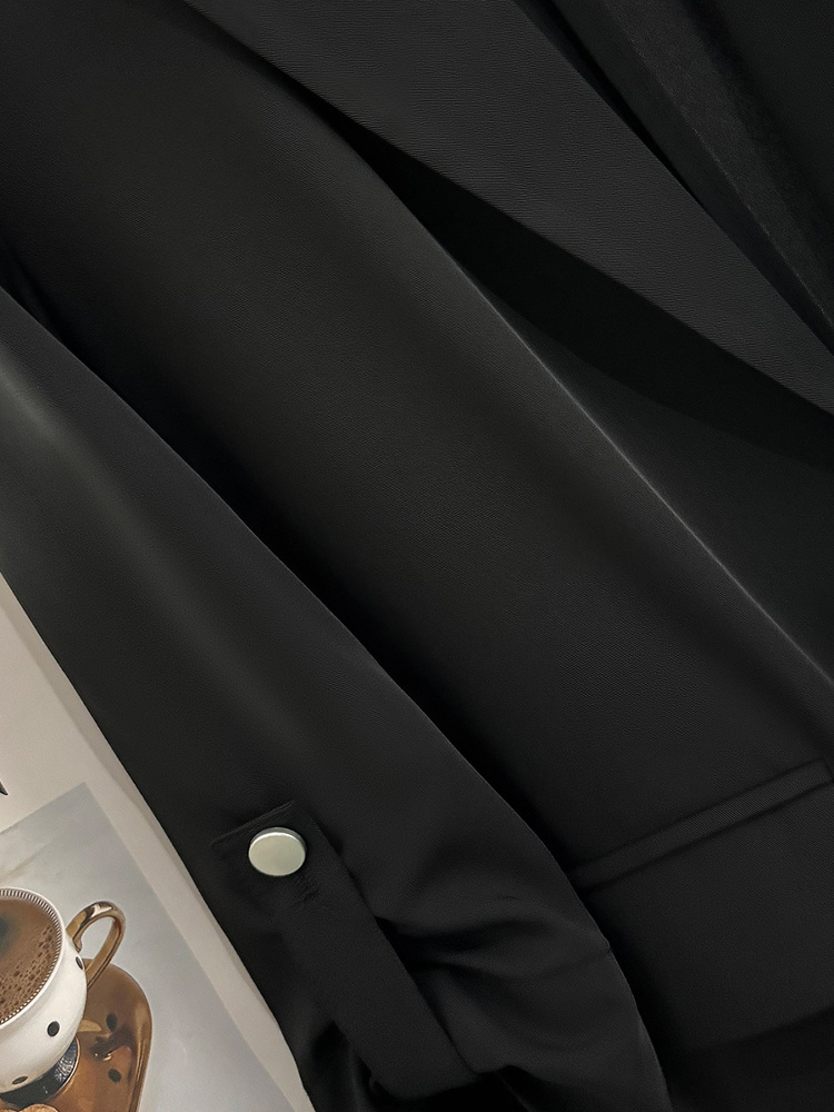 Women's Black Thin Blazer - 2025 Summer Stylish Suit in Unique Lazy Style Women's Black Thin Blazer - 2025 Summer Stylish Suit in Unique Lazy Style