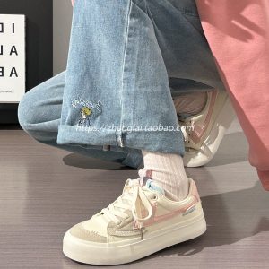 Women's Breathable Canvas Sneakers - Soft Sole, Versatile White Summer Shoes for Casual Youthful Style