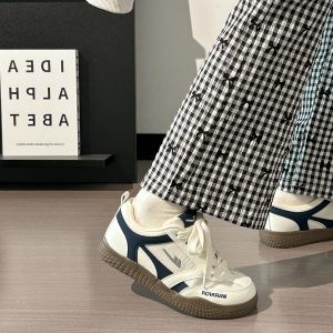 Women's Breathable Mesh Training Shoes, Summer White Sneakers, Original Design Canvas Sneakers for Style and Comfort