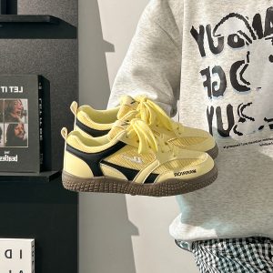 Women's Breathable Mesh Training Shoes, Summer White Sneakers, Original Design Canvas Sneakers for Style and Comfort