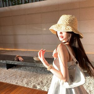 Women's Bubble Summer Patchwork Strapless Top - Stylish Summer Outerwear, High-End Blouse, Trendy 90s Inspired Fashion