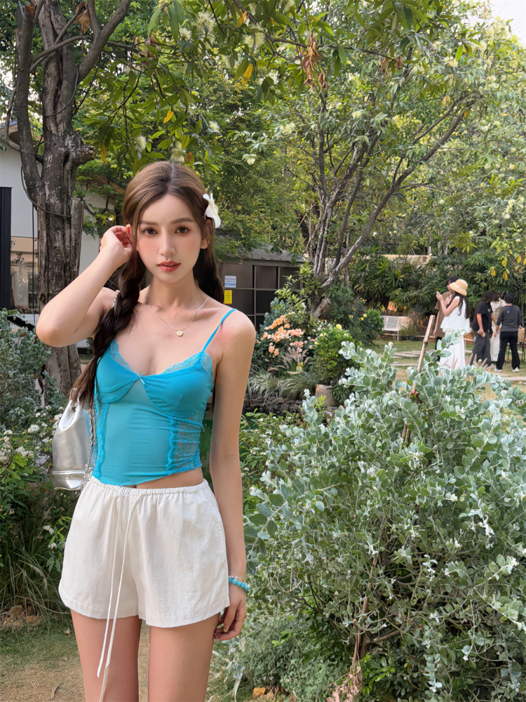 Women's Casual A-Line Drawstring Shorts in Light, Breathable Tencel Cotton-Linen Blend - Summer Essential, Loose Fit Women's Casual A-Line Drawstring Shorts in Light, Breathable Tencel Cotton-Linen Blend - Summer Essential, Loose Fit