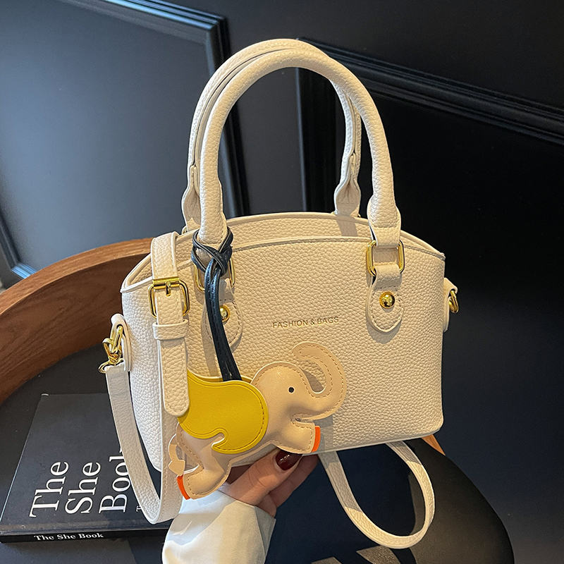 Women's Casual Crossbody Bucket Bag - Trendy 2025 Lychee Pattern Handbag, Versatile Style for Everyday Use