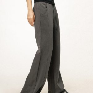 Women's Casual Sports Flared Pants - Micro-Flare Wide-Leg Sweatpants for Yoga & Everyday Wear - American Style