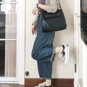 Women's Curved Knife Dad Pants 2025 - Loose Fit Cross Pants for Petite & Plus-Size, Fashionable Sickle Style Jeans