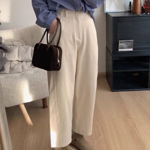 Women's Curved Knife Dad Pants 2025 - Loose Fit Cross Pants for Petite & Plus-Size, Fashionable Sickle Style Jeans