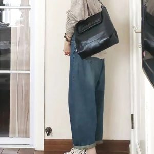 Women's Curved Knife Dad Pants 2025 - Loose Fit Cross Pants for Petite & Plus-Size, Fashionable Sickle Style Jeans