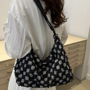 Women's Denim Dumpling Crossbody Bag - Large Capacity Summer Shoulder Tote in Trendy Korean Style 2025