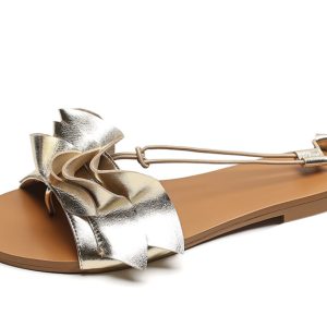 Women's Flat Open-Toe Sandals - Italian Corso Venezia Beach Fairy Style Shoes for Summer Fashion