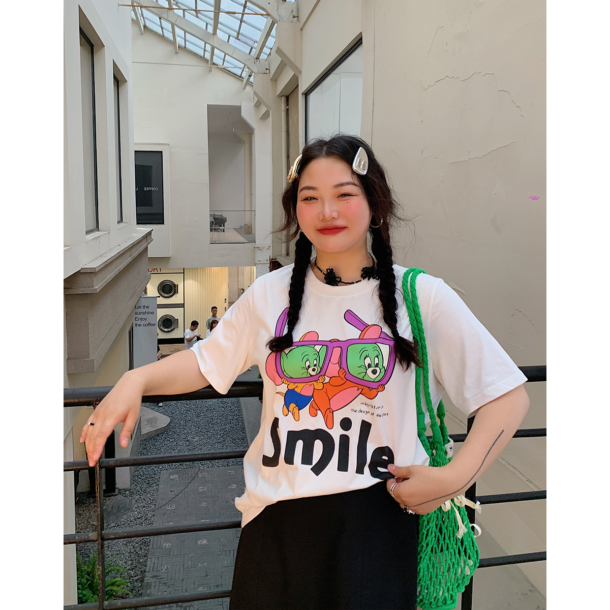 Women's Floral Print T-Shirt, Short Sleeve, Loose Fit, Plus Size, Trendy Spring/Summer 2025 Casual Top