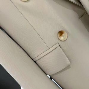 Women's Gray British Style Blazer, Trendy Small Suit Jacket for Spring & Autumn 2025, Chic Commuter Fashion