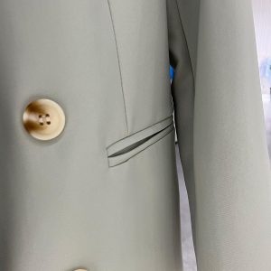 Women's Green Casual Suit Jacket - Trendy Spring Autumn Style for Petite Sizes, Chic Fashion Must-Have