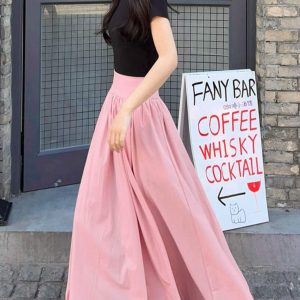 Women's Half-High Collar Ribbed Short Sleeve Top - Versatile Knitted Cotton Black Pullover for Spring/Summer 2025