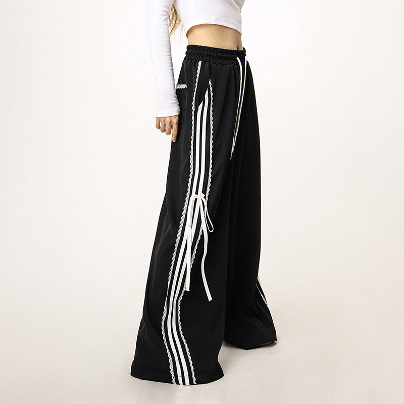 Women's Hip-Hop Casual Wide-Leg Jazz Dance Pants - Loose Fit Street Style for Hot Girl Vibes