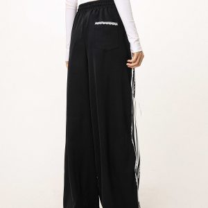 Women's Hip-Hop Casual Wide-Leg Jazz Dance Pants - Loose Fit Street Style for Hot Girl Vibes