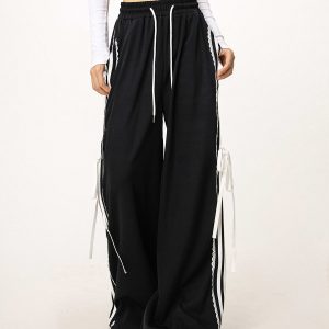 Women's Hip-Hop Casual Wide-Leg Jazz Dance Pants - Loose Fit Street Style for Hot Girl Vibes