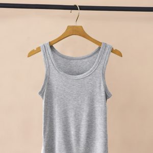 Women's Knitted Layering Vest, White Basic Camisole & Black Sleeveless Top - Trendy Summer Essentials for Chic Outfits
