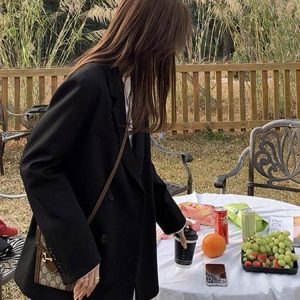 Women's Korean Style Unique Design Blazer, High-End Spring Autumn Suit, Trendy Small Blazer for 2025 Fashion