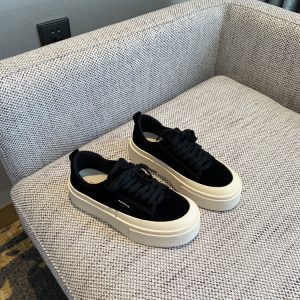 Women's Lace-Up Leopard Print Sneakers, Suede & Genuine Leather, Thick-Soled Casual Shoes, Trendy Spring 2025 Fashion Footwear