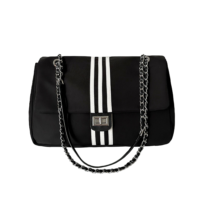Women's Large Capacity Nylon Canvas Chain Tote Bag - 2024 New Commuting Crossbody Wanderer Style Women's Large Capacity Nylon Canvas Chain Tote Bag - 2024 New Commuting Crossbody Wanderer Style