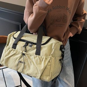 Women's Large Capacity Travel Sports Gym Bag - Lightweight Portable Hand-Held Shoulder Crossbody Luggage