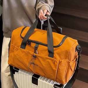 Women's Large Capacity Travel Sports Gym Bag - Lightweight Portable Hand-Held Shoulder Crossbody Luggage