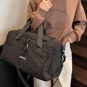 Women's Large Capacity Travel Sports Gym Bag - Lightweight Portable Hand-Held Shoulder Crossbody Luggage