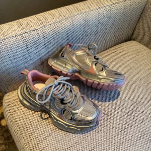 Women's Lightweight Breathable Mesh Lace-Up Dad Shoes - 2025 New Thick-Soled Sports Leisure Footwear for Comfort and Style