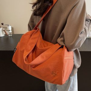 Women's Lightweight Crossbody Sports Bag - Large Capacity Fitness Shoulder Bag for Short Trips & Versatile Travel Use