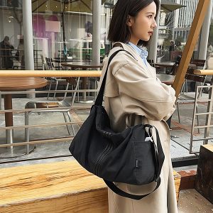 Women's Lightweight Large Capacity Sports Fitness Bag - Versatile Crossbody Travel Storage Shoulder Bag