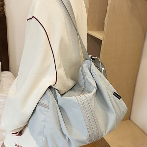 Women's Lightweight Large Capacity Sports Fitness Bag - Versatile Crossbody Travel Storage Shoulder Bag