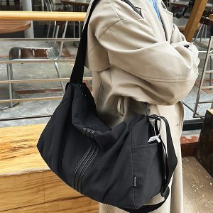 Women's Lightweight Large Capacity Sports Fitness Bag - Versatile Crossbody Travel Storage Shoulder Bag