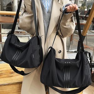 Women's Lightweight Large Capacity Sports Fitness Bag - Versatile Crossbody Travel Storage Shoulder Bag