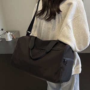 Women's Lightweight Training Bag with Dry Wet Separation, Crossbody Travel Luggage, Portable Short Trip Storage Bag