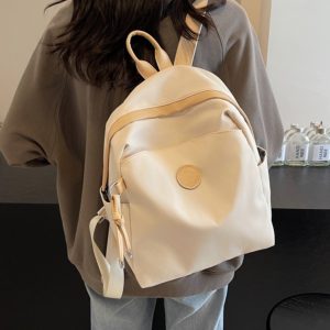 Women's Lightweight Travel Backpack - Casual Small Versatile Shoulder Bag for Commuting, School, and Hiking Adventures