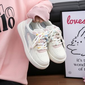 Women's Little White Sneakers - Soft Sole Spring/Summer Sports Shoes, Breathable Versatile Footwear for Everyday Style